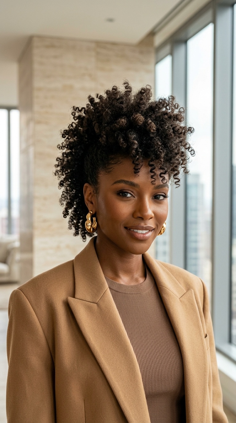 Curly Mohawk Hairstyles Black Women