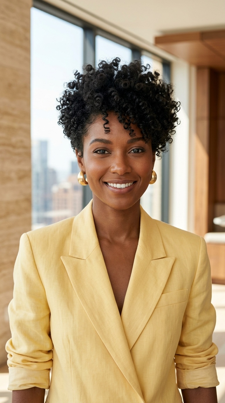 Curly Pixie Cut Black Hair
