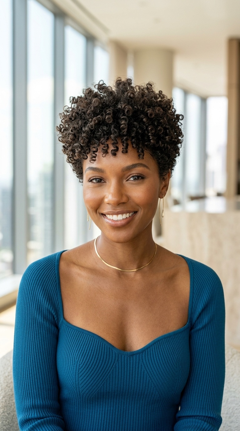 Curly Pixie Cut Styles