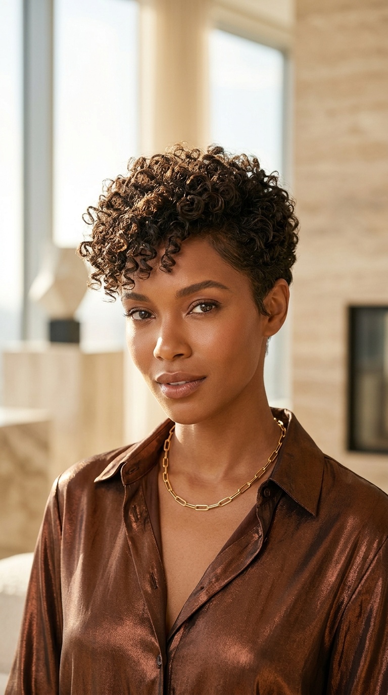 Curly Pixie Haircut Black Women