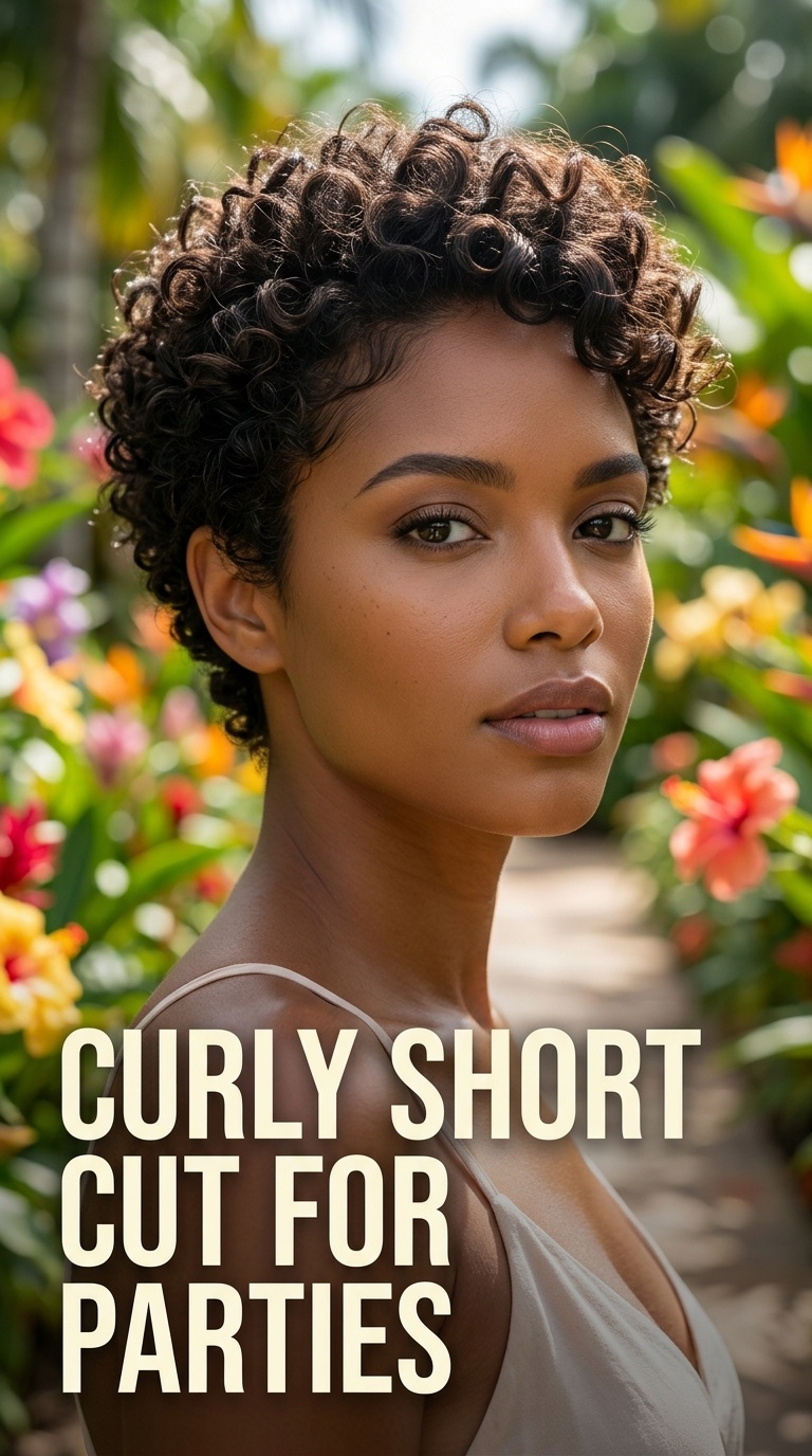 Curly Short Cut for Parties