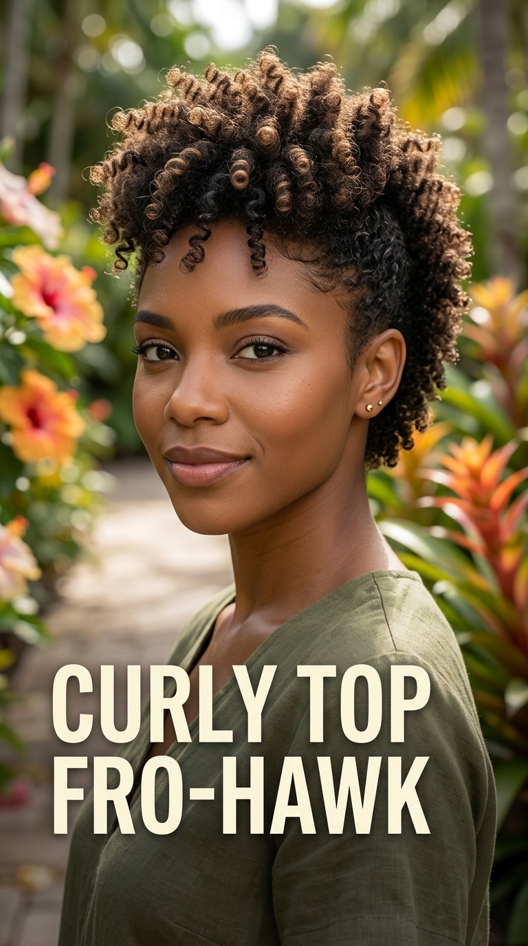 Curly Top Fro-hawk