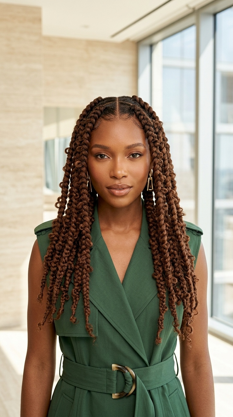 Deep Brown Butterfly Braids