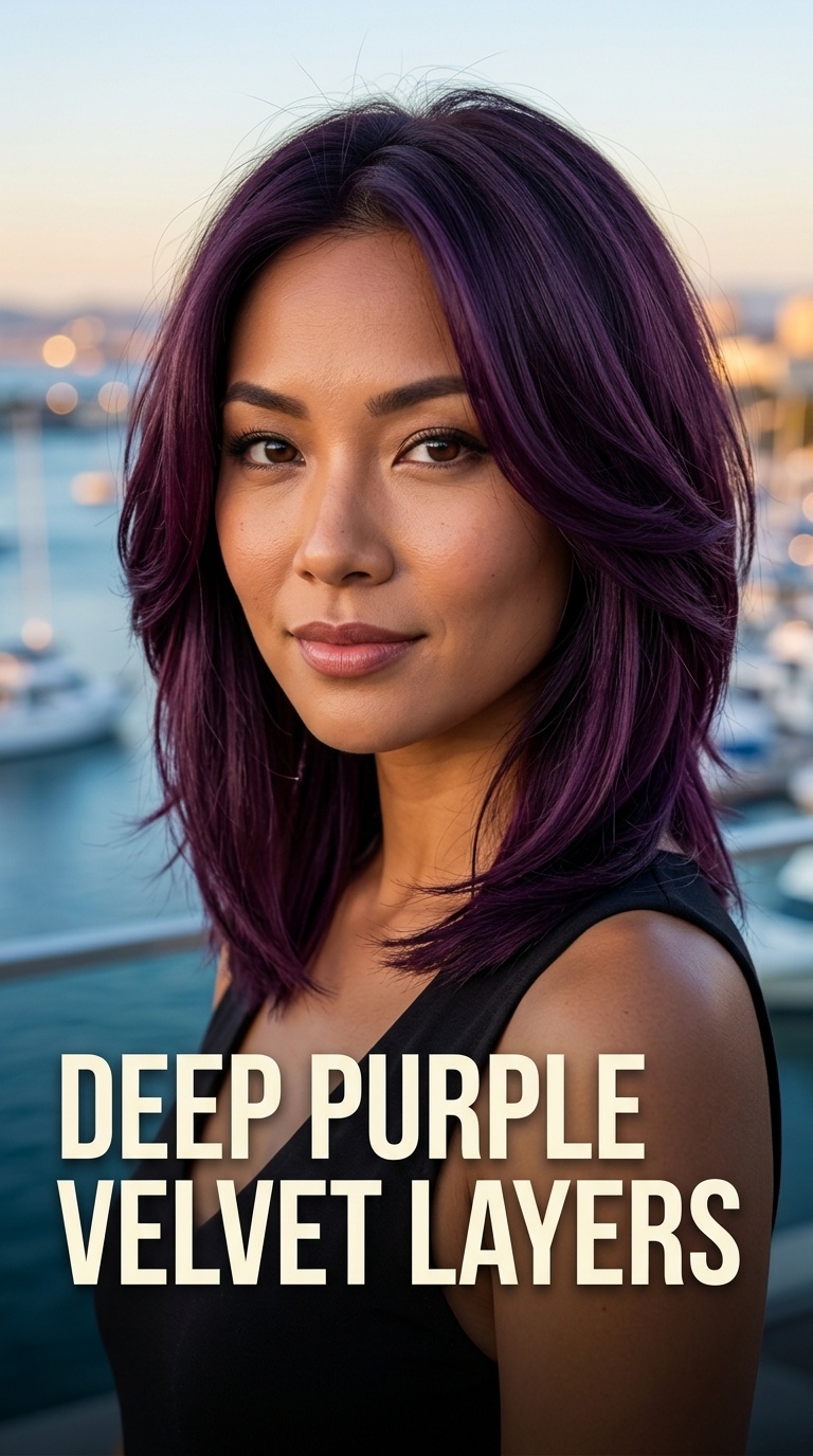 Deep Purple Velvet Layers