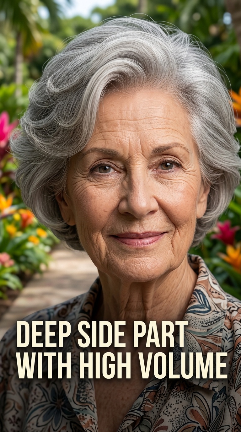 Deep Side Part with High Volume