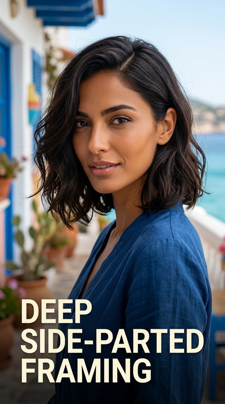 Deep Side-Parted Framing