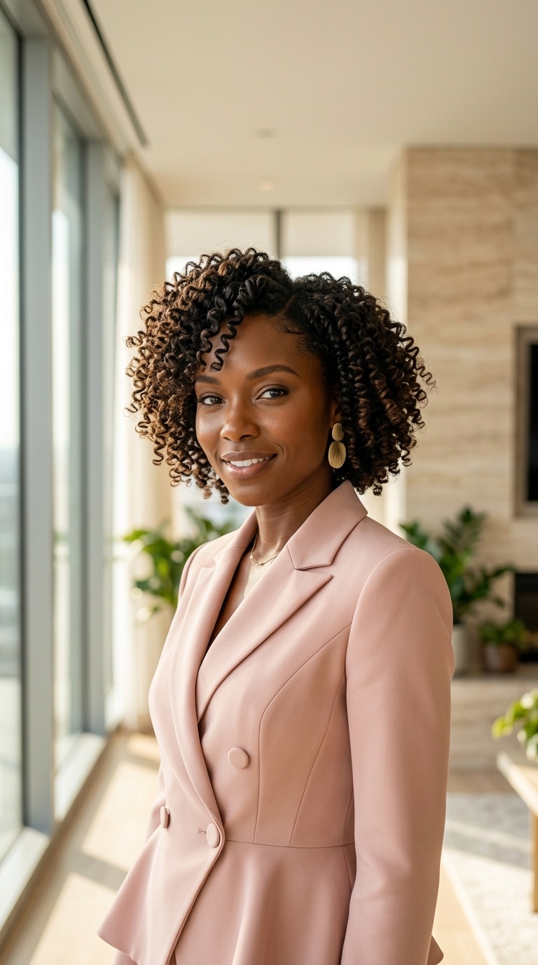 Defined Curls For Short Natural Hair