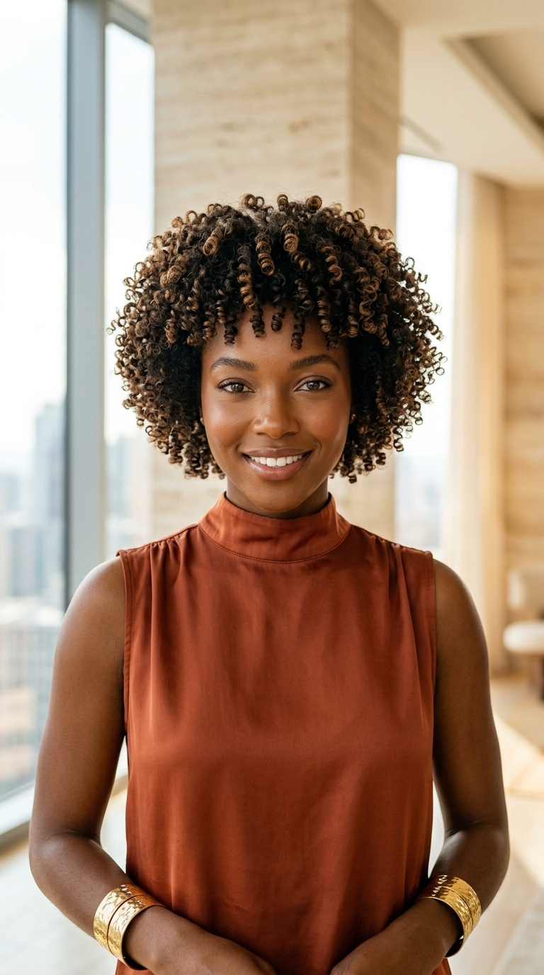 Defined Curls On Short Hair