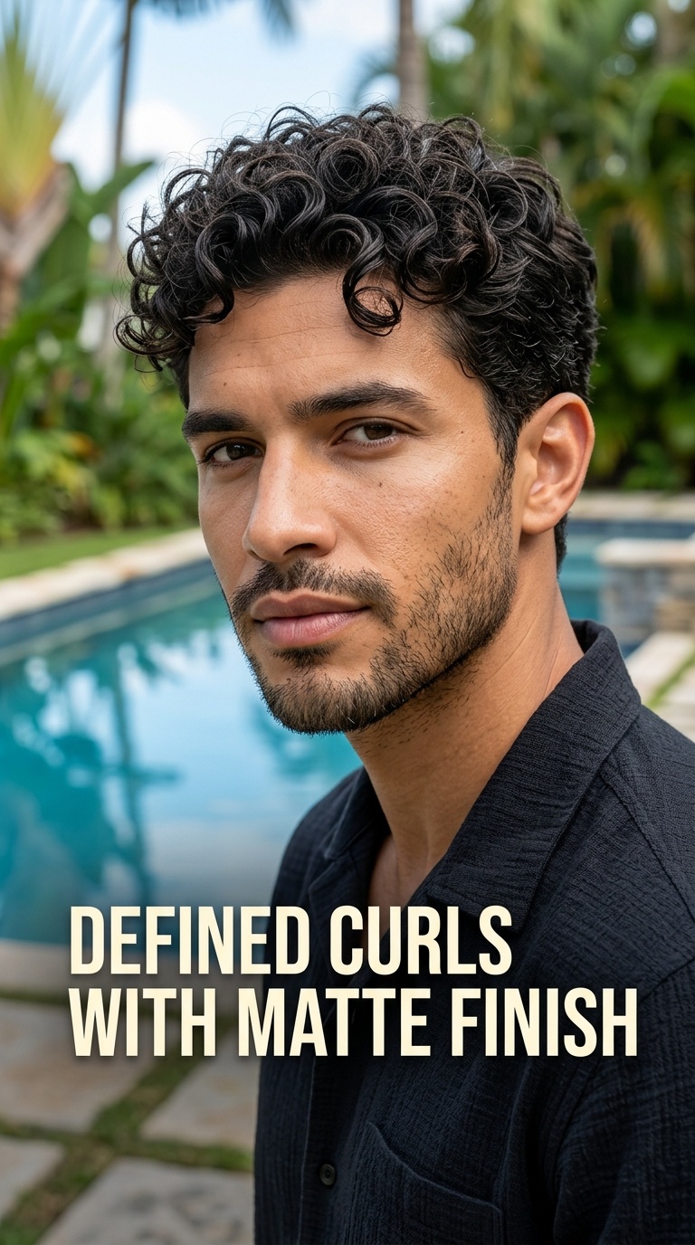 Defined Curls with Matte Finish