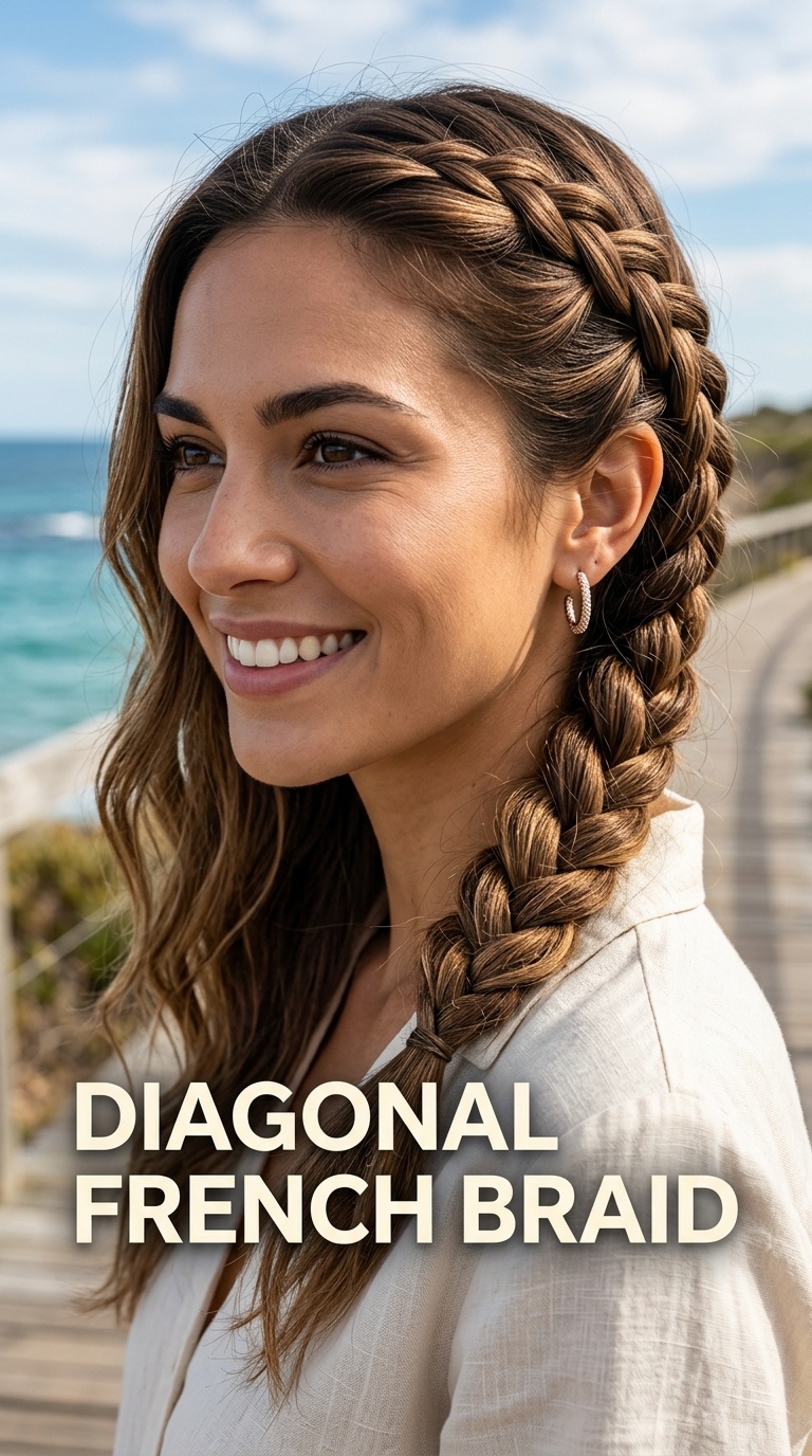 Diagonal French Braid