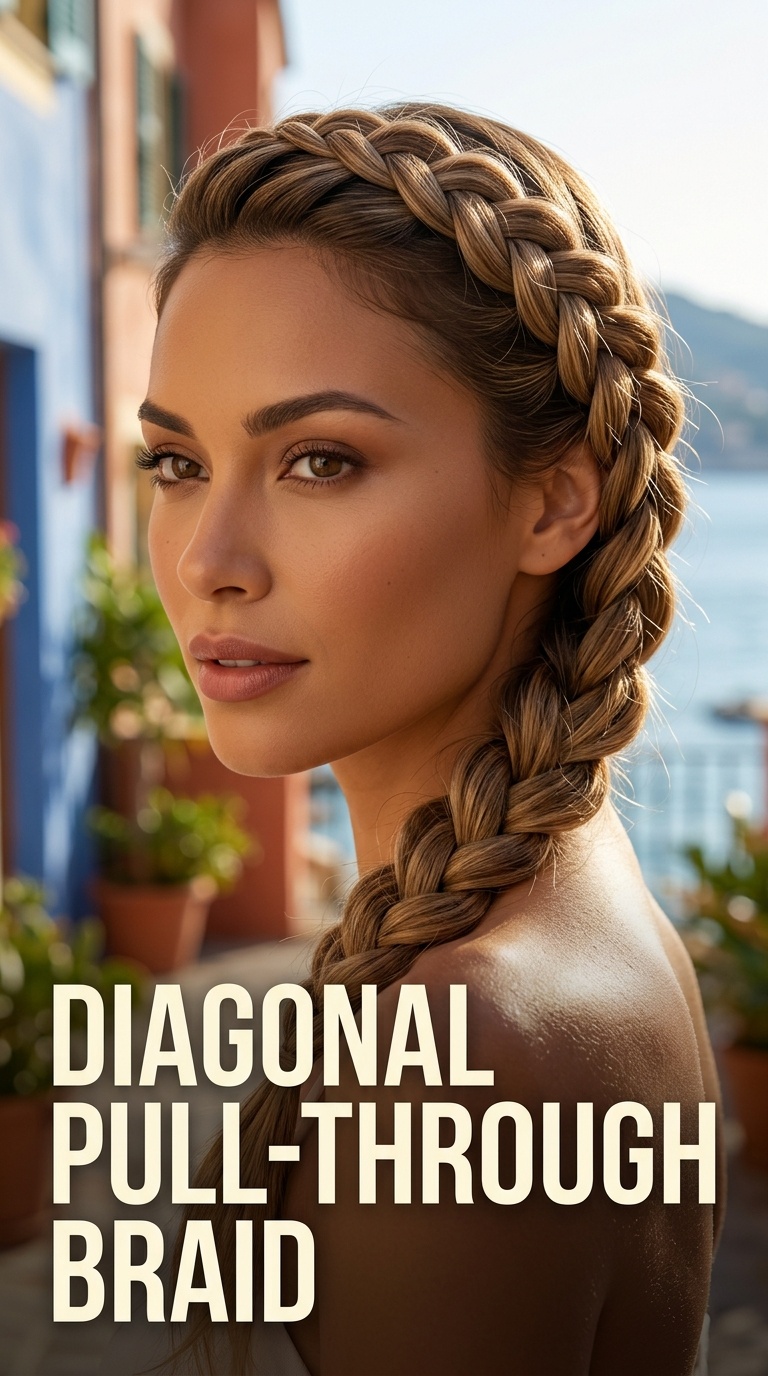 Diagonal Pull-Through Braid