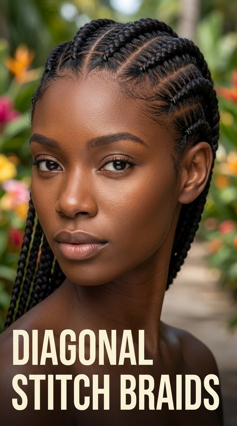 Diagonal Stitch Braids