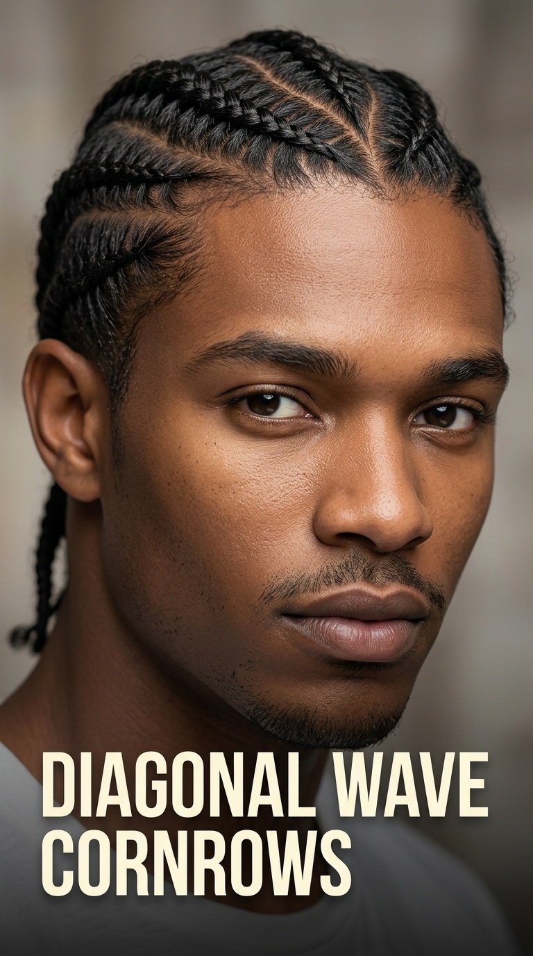 Diagonal Wave Cornrows