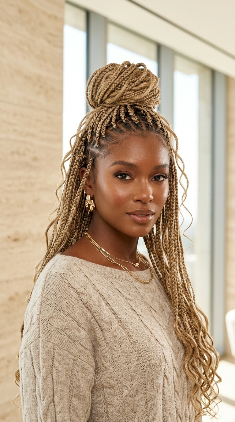 Dirty Blonde Braided Wig Styles