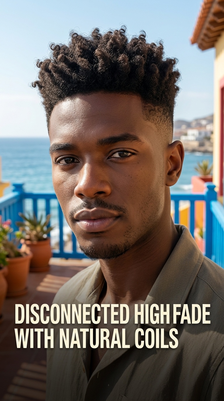 Disconnected High Fade with Natural Coils