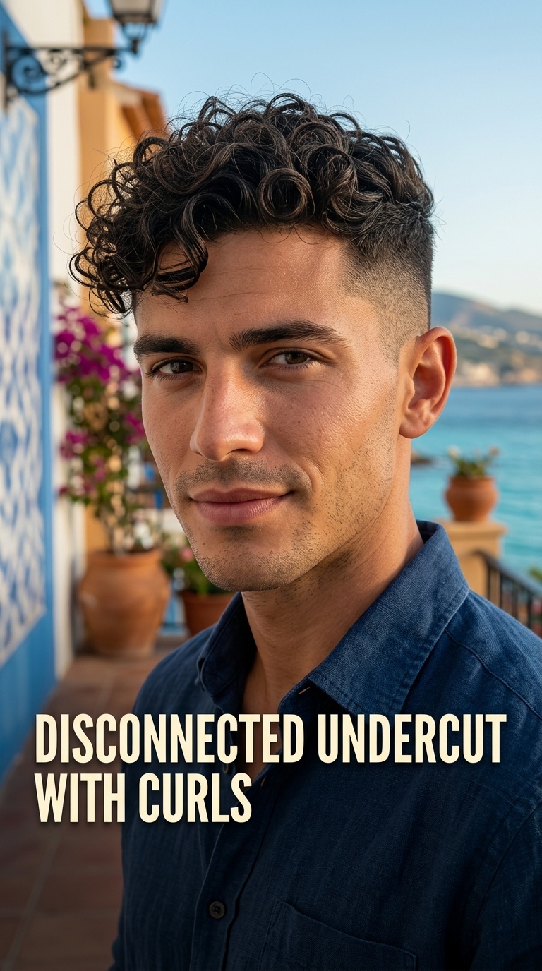 Disconnected Undercut with Curls