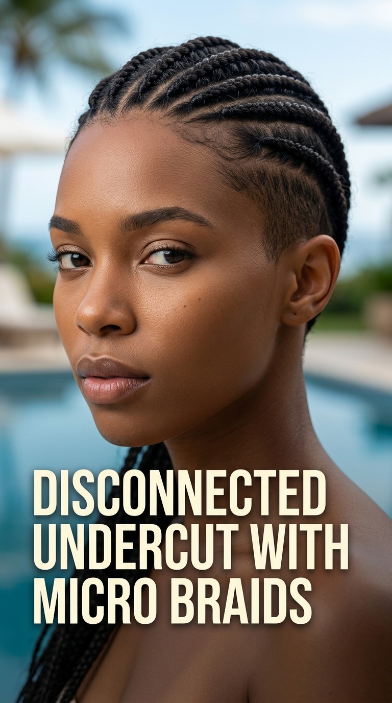 Disconnected Undercut with Micro Braids
