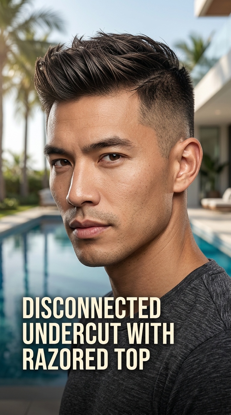 Disconnected Undercut with Razored Top