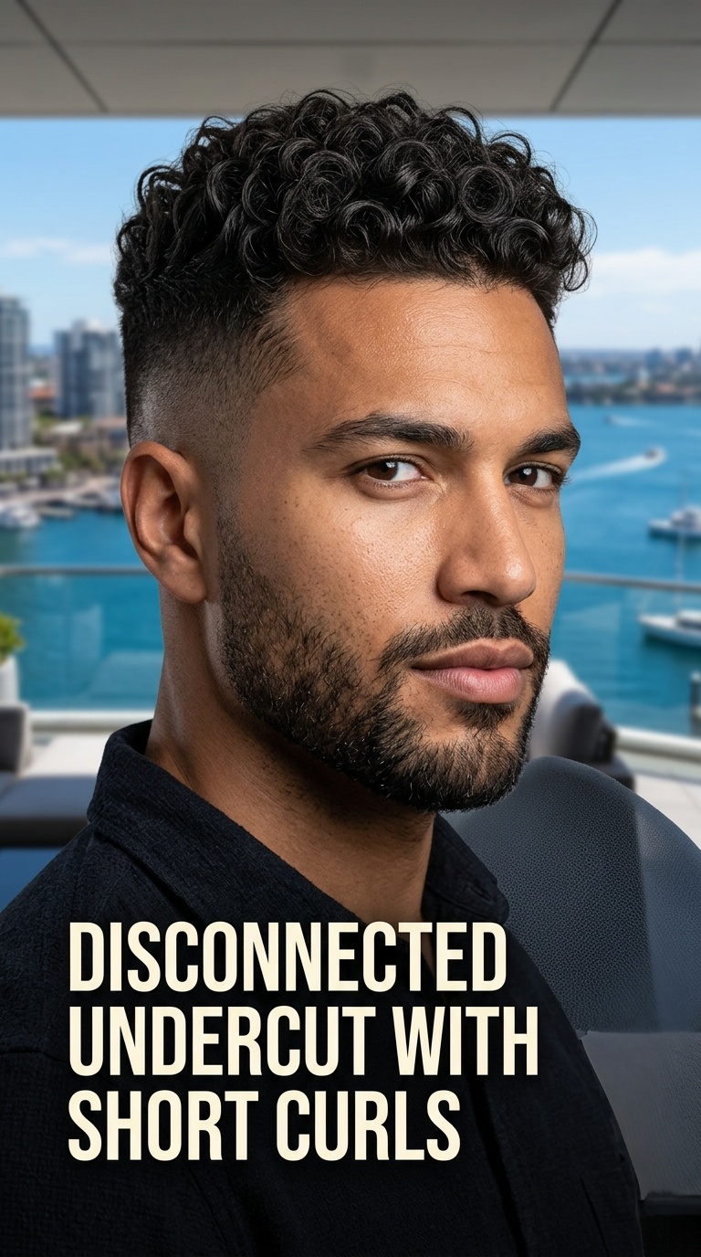 Disconnected Undercut with Short Curls