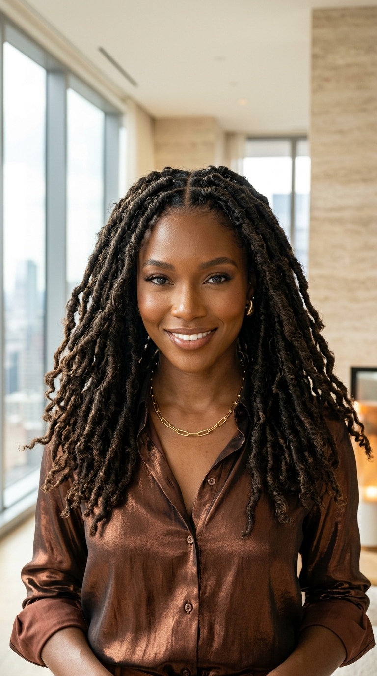 Distressed Locs For Black Women