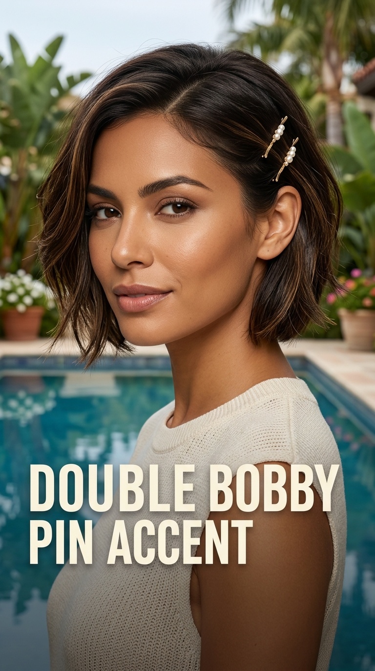 Double Bobby Pin Accent