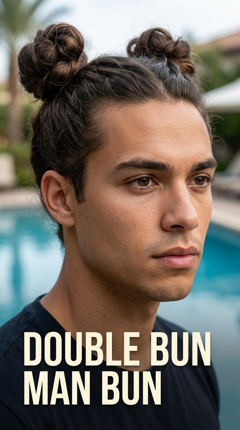 Double Bun Man Bun