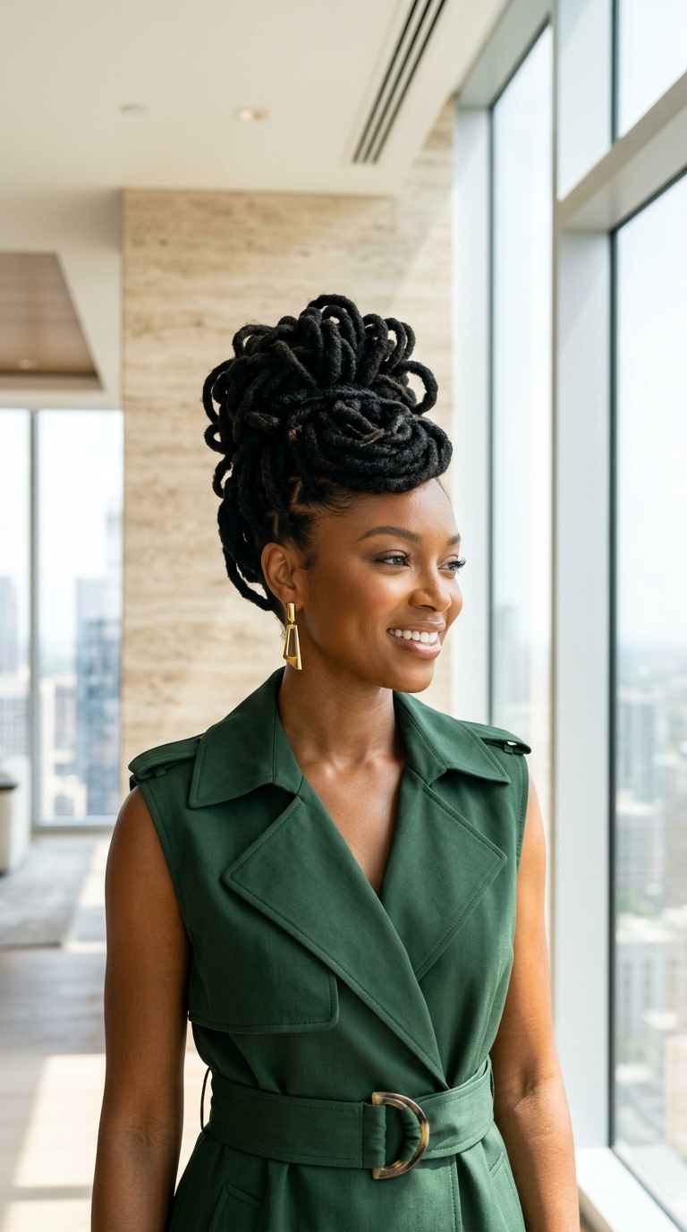 Dreadlock Updo Hairstyles For Women