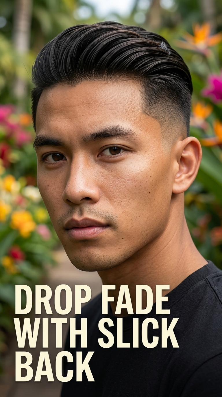 Drop Fade with Slick Back