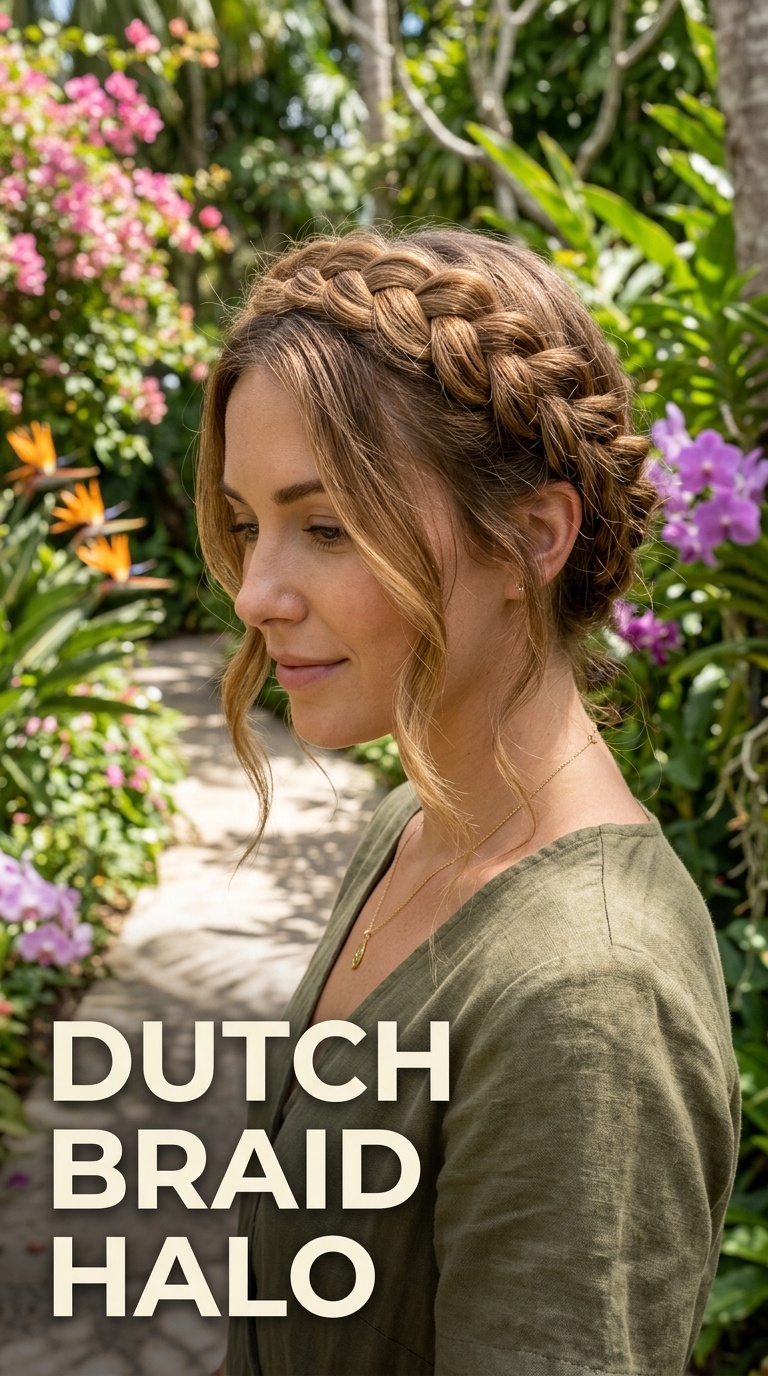 Dutch Braid Halo