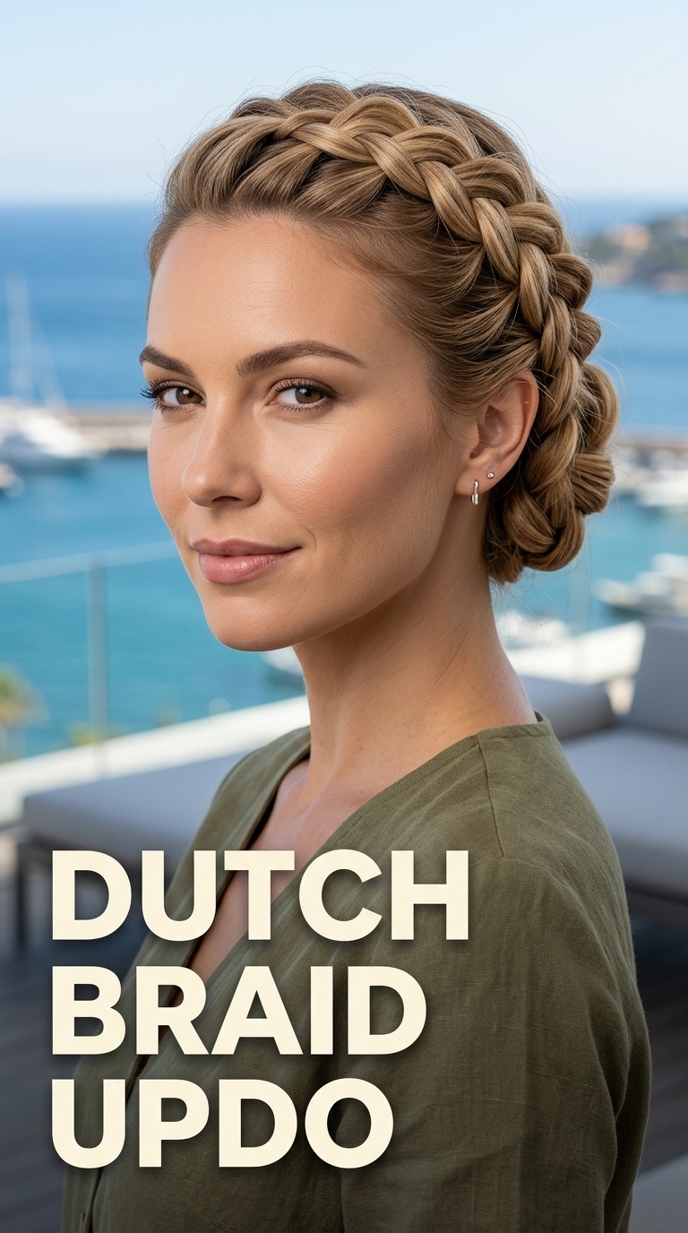 Dutch Braid Updo