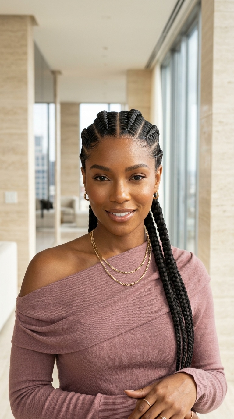 Dutch Braids For Black Women