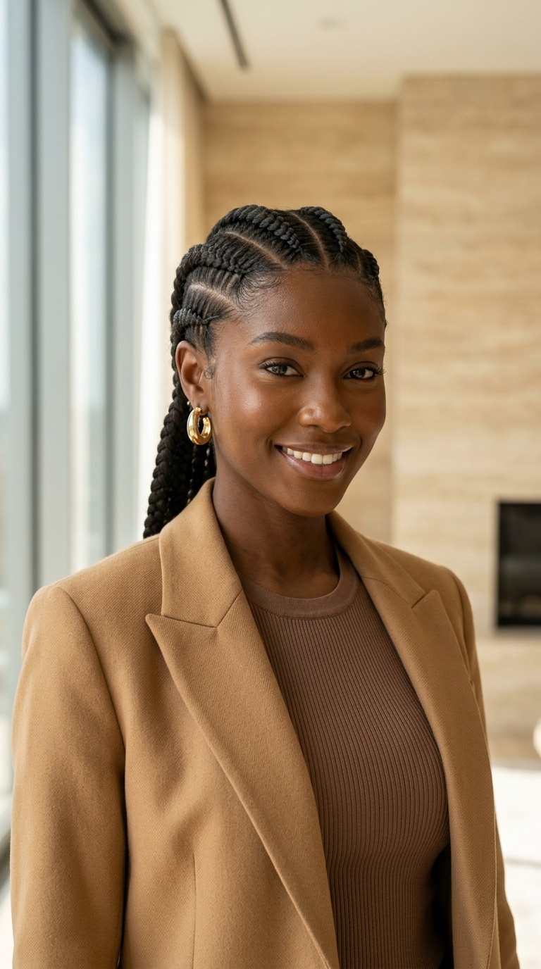 Dutch Braids For Natural Hair