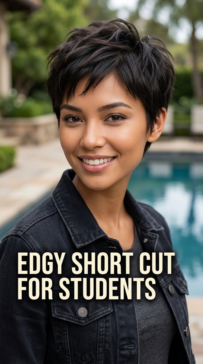 Edgy Short Cut for Students