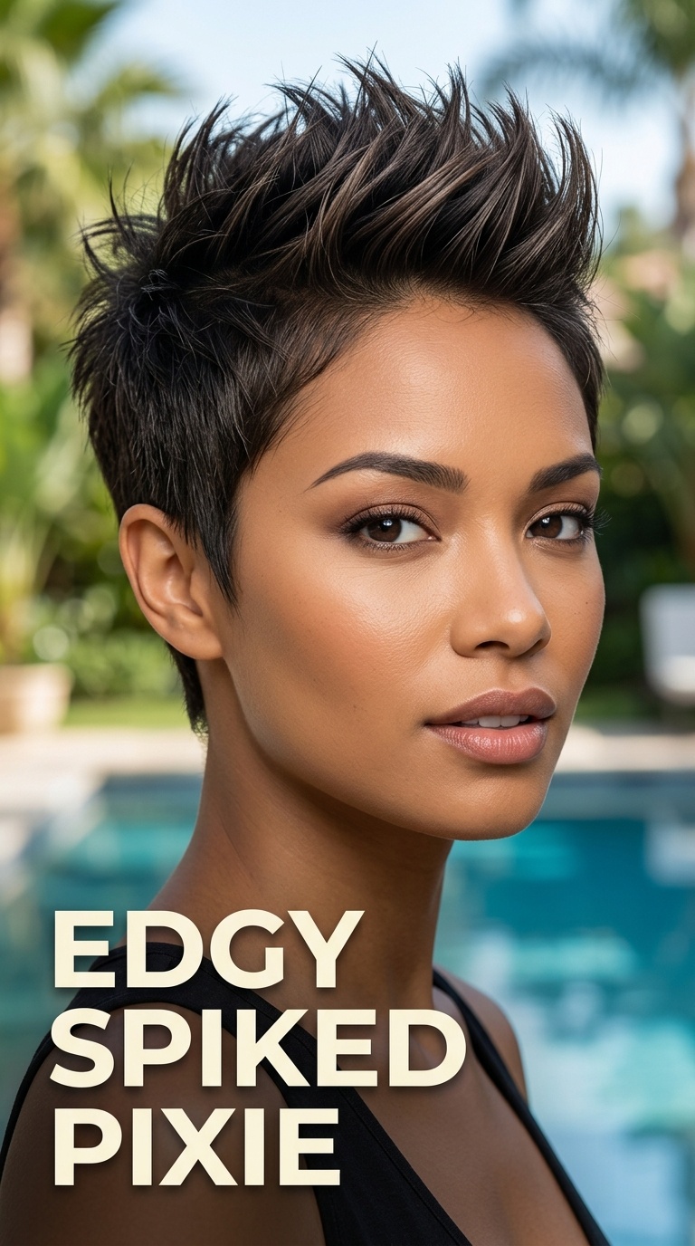 Edgy Spiked Pixie