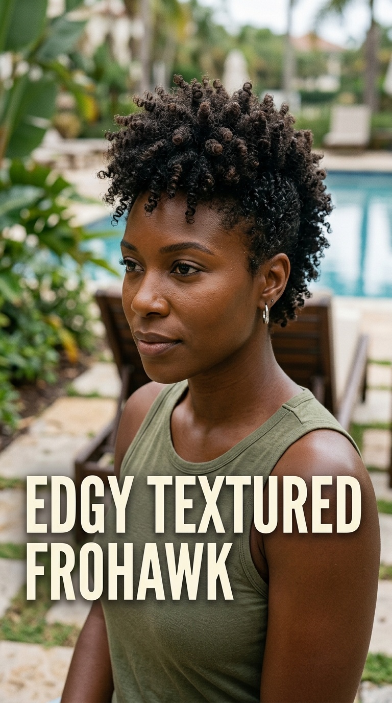 Edgy Textured Frohawk