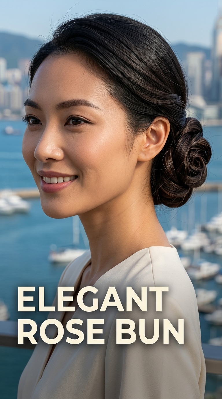 Elegant Rose Bun
