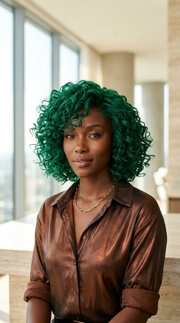 Emerald Green Wig Color