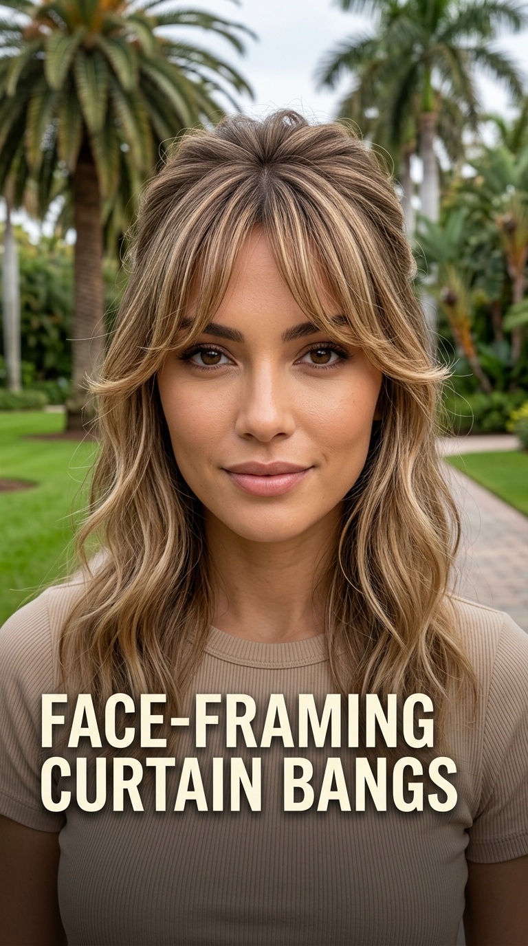 Face-Framing Curtain Bangs