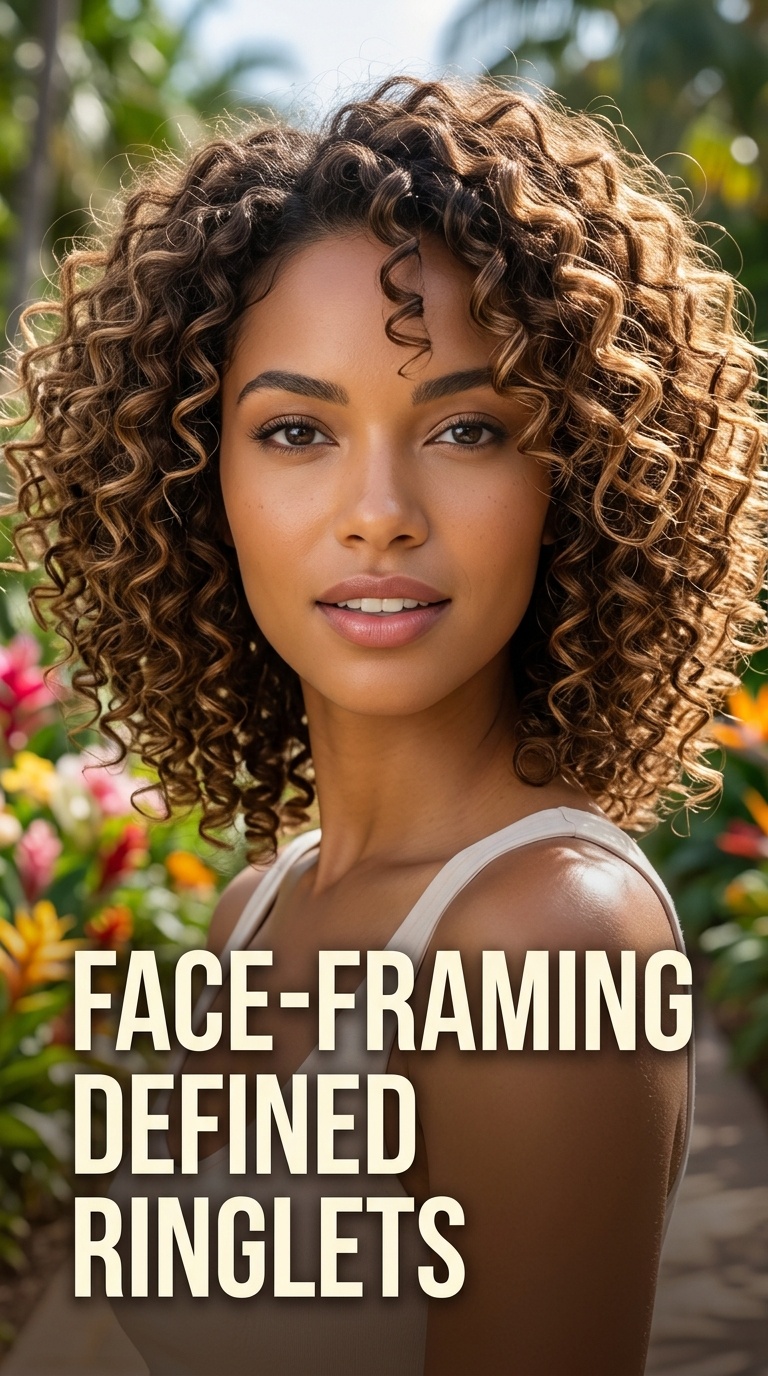 Face-Framing Defined Ringlets