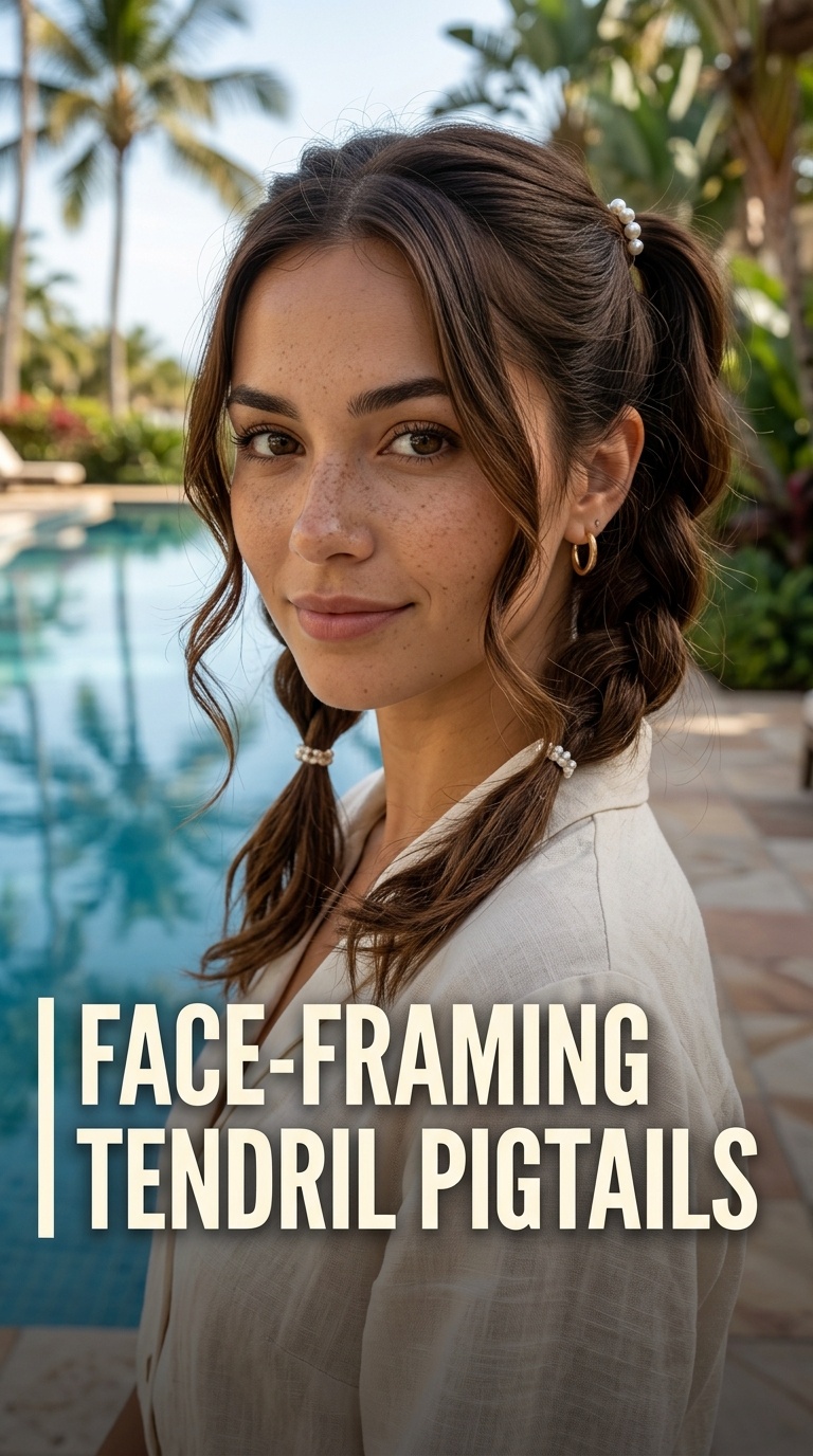 Face-Framing Tendril Pigtails