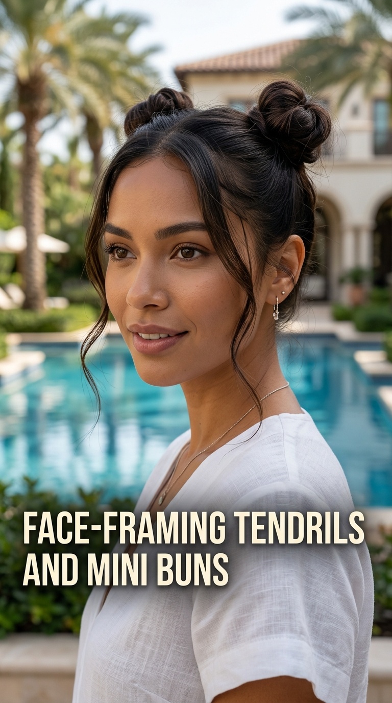 Face-Framing Tendrils and Mini Buns