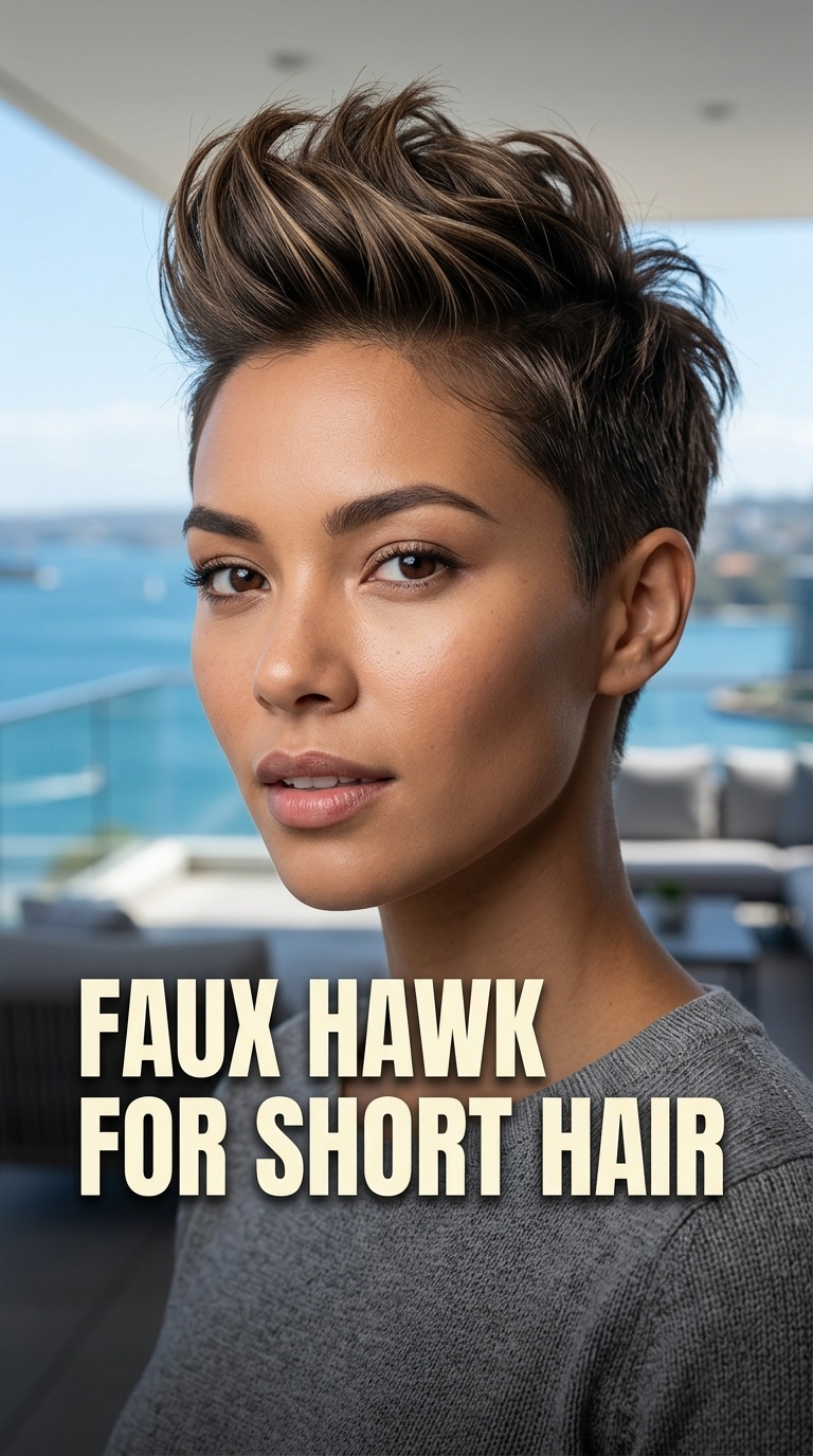 Faux Hawk for Short Hair