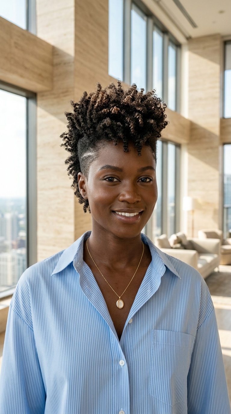 Faux Hawk For Short Natural Hair
