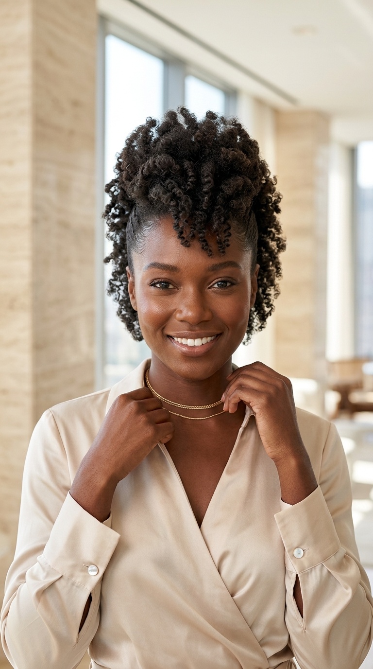 Faux Hawk Natural Hair Style