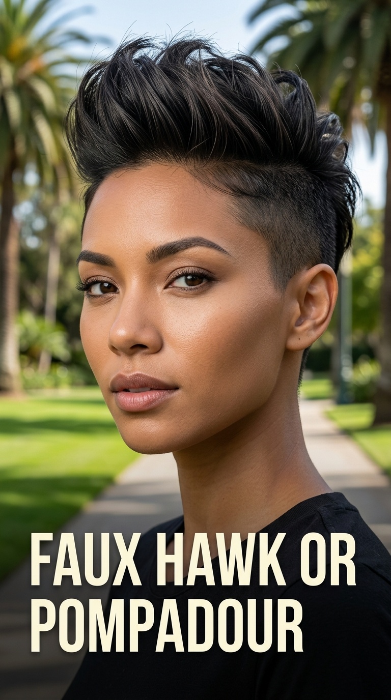 Faux Hawk or Pompadour