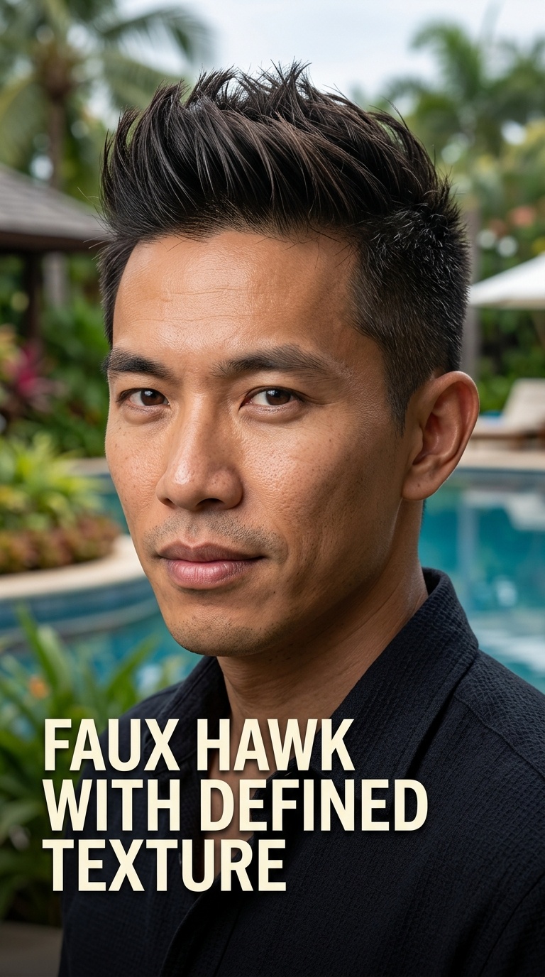Faux Hawk with Defined Texture