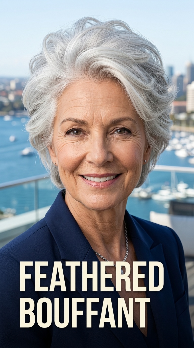 Feathered Bouffant
