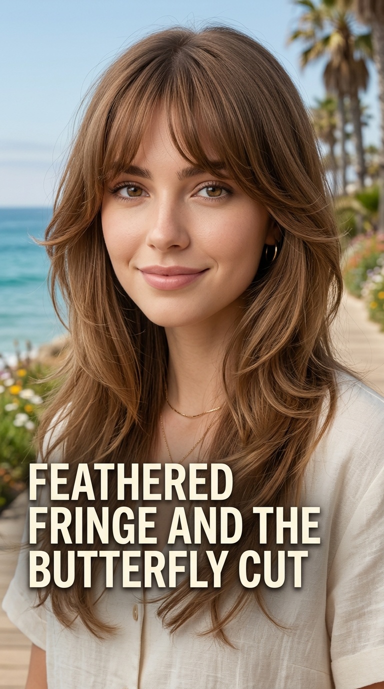 Feathered Fringe and the Butterfly Cut
