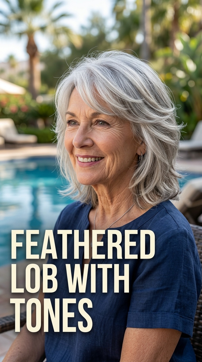 Feathered Lob with Icy Tones