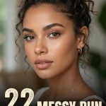 22 Messy Bun Curly Hair Looks for Casual Days